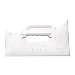 5-WAY TOOL & TRIM GUIDE W/9IN RULER - WHITE